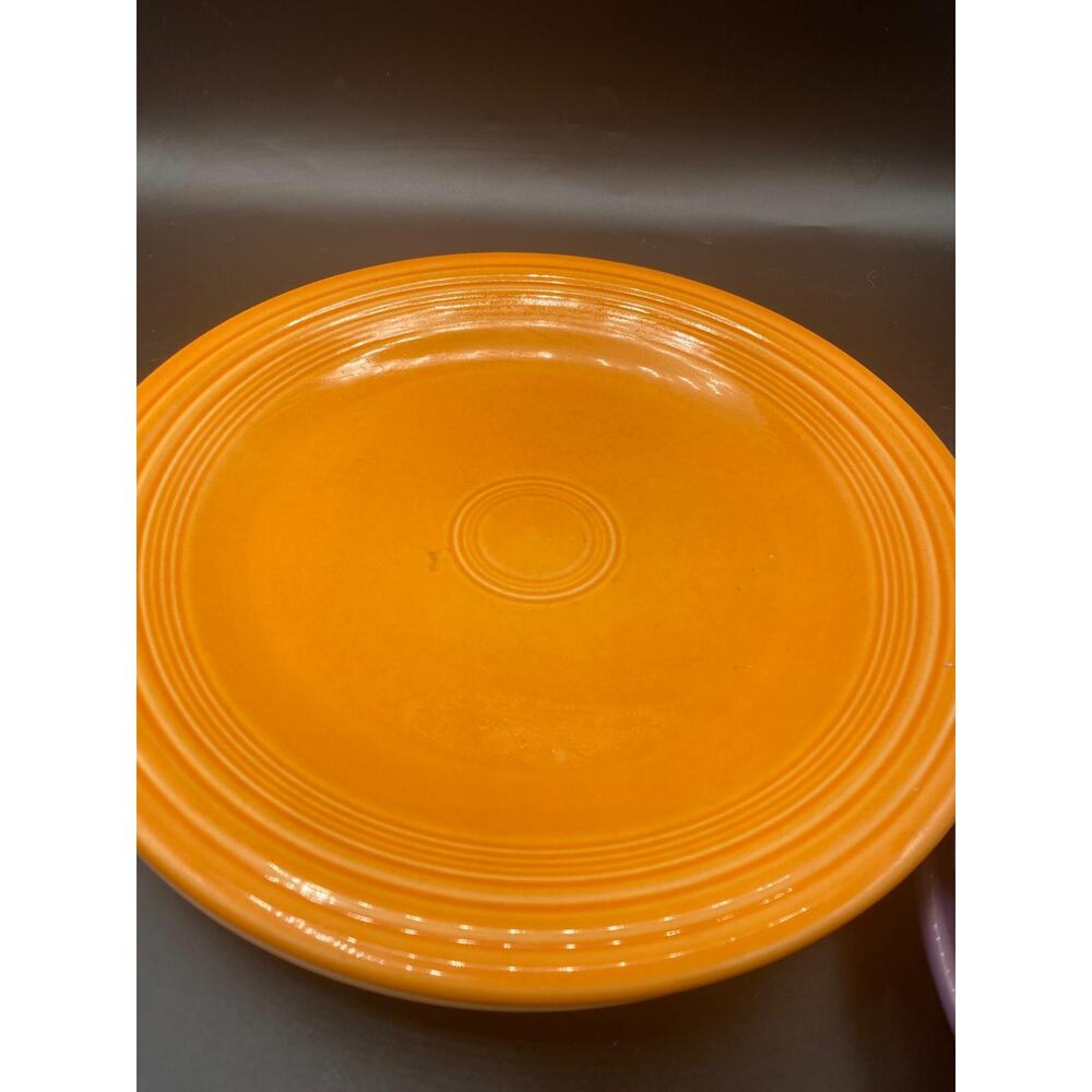 Lof of 9 Vtg Home Laughlin Fiestaware 5 dinner plates & 4 plates multicolor - Picture 10 of 16